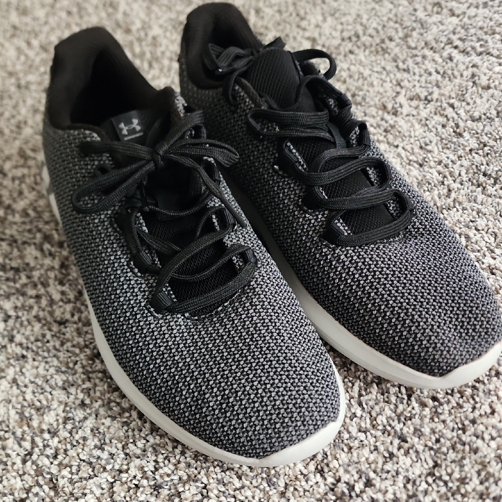 Under Armour Charcoal and White Athletic Shoes